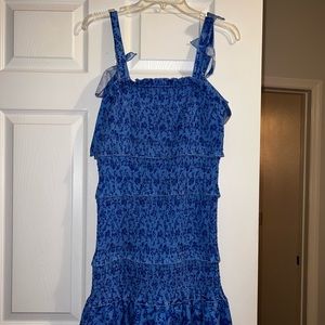 Never Worn Light Blue Floral Vacation Dress - Size L 💙 Great for Summer!